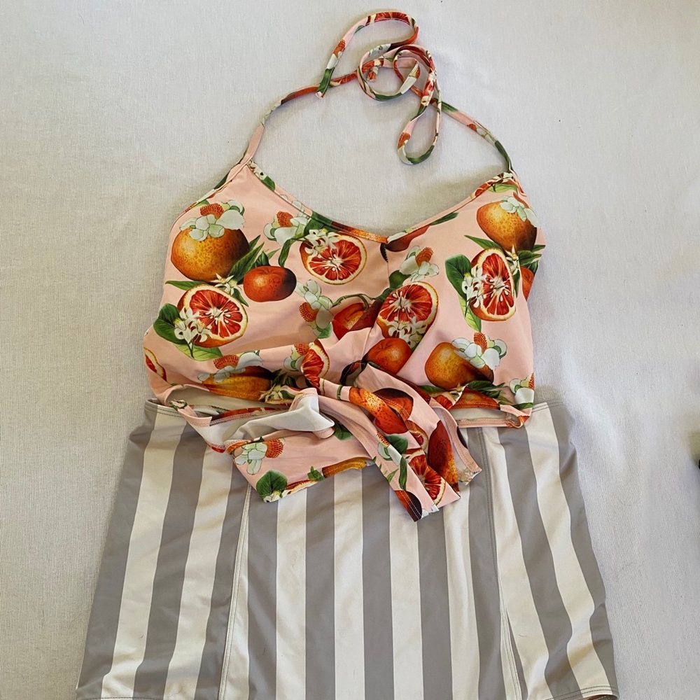 Kortni Jean Large Swim Top and High Waist Bottoms